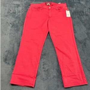 Lucky Brand Sweet‎ N Crop Jeans Size 10/30 Red Denim Pants NEW